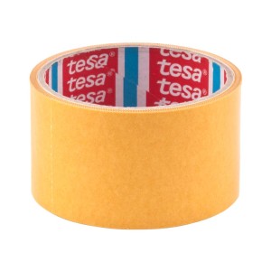 Żółta rolka taśmy klejącej t.b.t. firmy Tesa do różnych zastosowań.