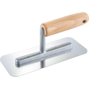 Paca gładka z drewnianą rączką do prac murarskich i glazurniczych.