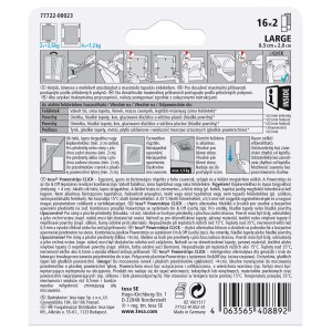 Tesa Powerstrips CLICK, 16 sztuk, samoprzylepne haczyki do ramek, duży rozmiar.
