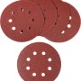 Tarcze szlifierskie LUX do szlifierek mimośrodowych, Ø 125 mm, ziarnistość 40, perforowane, 5 sztuk
