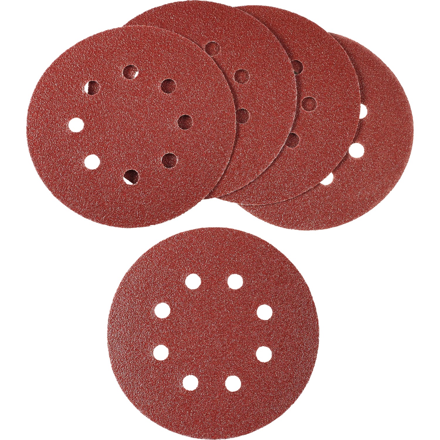 Tarcze szlifierskie LUX do szlifierek mimośrodowych, Ø 125 mm, ziarnistość 40, perforowane, 5 sztuk