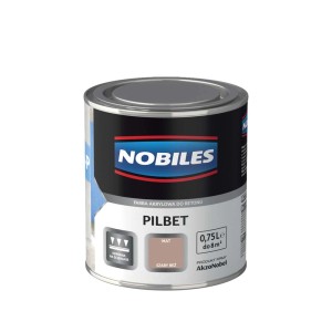 Puszka farby do podłóg Nobiles Pilbet, matowa, szaro-beżowa, 0,75L.