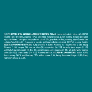 Purina One Adult Sucha karma dla dorosłych kotów, bogata w kurczaka 1,4 kg