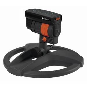 Zraszacz wielkopowierzchniowy Gardena do nawadniania trawników.