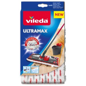 Vileda Ultramax mop z nakładką z mikrofibry do czyszczenia bez smug.