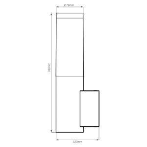 Goldlux Kinkiet zewnętrzny LIVIA 1xE27 max. 10W IP44 imitacja drewna