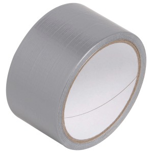 Taśma tkaninowa LUX srebrna, 10 m x 50 mm, do napraw i mocowania.