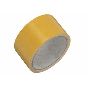 Żółta taśma dwustronna LUX, 10 m x 50 mm, do podłóg.