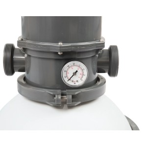 Zbliżenie: Pompa piaskowa Bestway, 3.028 l/h, z manometrem do basenów.