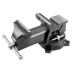 Czarny imadło stołowe Topex do stołu warsztatowego