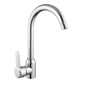 Bateria jednouchwytowa t.b.t. chromowana do zlewu lub umywalki.