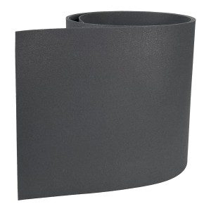 Szara mata ogrodzeniowa, elastycznie zwinięta.