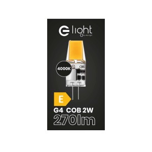 Żarówka LED G4, 2W, 270 lumenów, 4000K, do nastrojowego oświetlenia.