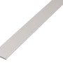 Srebrny, anodowany płaskownik aluminiowy, 2x25x1000 mm, do różnorodnych zastosowań.