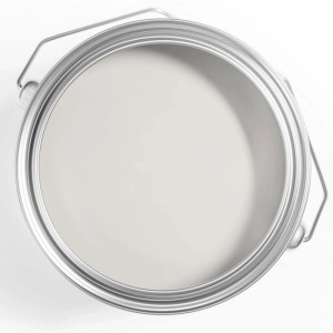 t.b.t. farba do ścian w otwartym wiadrze, widok z góry.