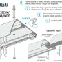 Kowalski Szyna aluminiowa z osłoną WIDE  żabka 520 cm czarna_3