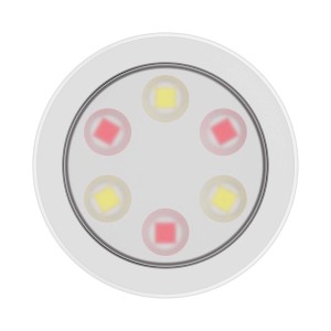 t.b.t. Lampa podszafkowa z diodami LED w kolorze białym i czerwonym.