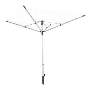 Suszarka ogrodowa rotacyjna Leifheit LinoLift 500, opalowozielona, ze stalowymi ramionami i 50 m linek.