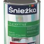 Puszka czerwonej emalii Śnieżka Supermal.