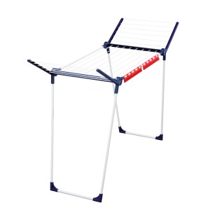 Suszarka na pranie Leifheit Pegasus 150 Solid Slim, wąska suszarka skrzydłowa o długości 15 m.