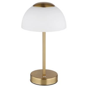Lampa stołowa Globo Sarima, mosiądz matowy, 31 cm, lampa stołowa LED.