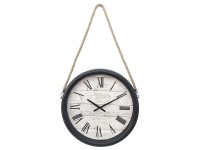 Zegar ścienny Manos śr. 50 cm czarny