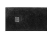 Roca Brodzik prostokątny Terran kompozytowy czarny 140x80x3,1 cm