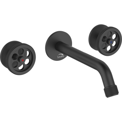 Laveo Bateria podtynkowa Muro 2-uchwytowa czarny