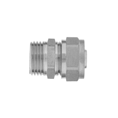 Invena Złączka gwint zewn.3/4'' x 20 mm x 2- wkład aluminiowy