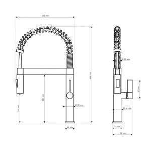 Granitan Bateria kuchenna elastyczna Elara chrom