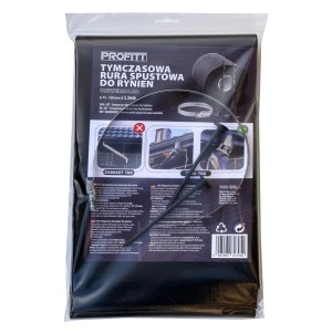 t.b.t. zestaw do tymczasowej naprawy rynien dachowych, zawiera materiały montażowe.