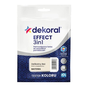 Dekoral Effect 3w1 farba do ścian, odcień Delikatny Beż, matowa.