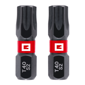 Einhell Impact Bit Set T40, 2-częściowy, 25 mm. Bity do wkrętaka wykonane z wytrzymałej stali.
