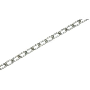 Ocynkowany łańcuch ze stali okrągłej, krótkoogniwowy, 4 mm, na metry.