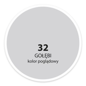 Próbka koloru farby do ścian t.b.t. w odcieniu 32 (GOŁĘBI).