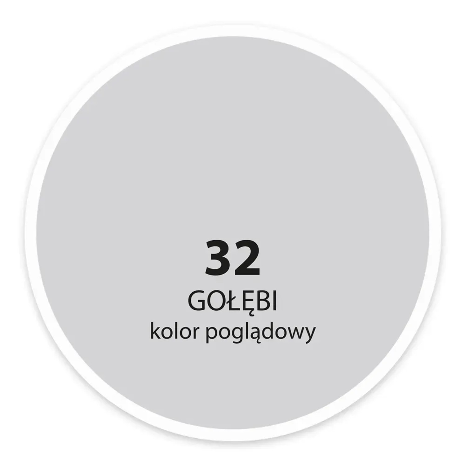 Próbka koloru farby do ścian t.b.t. w odcieniu 32 (GOŁĘBI).