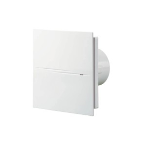 Biały t.b.t. zewnętrzny nawiewnik do montażu na ścianie.