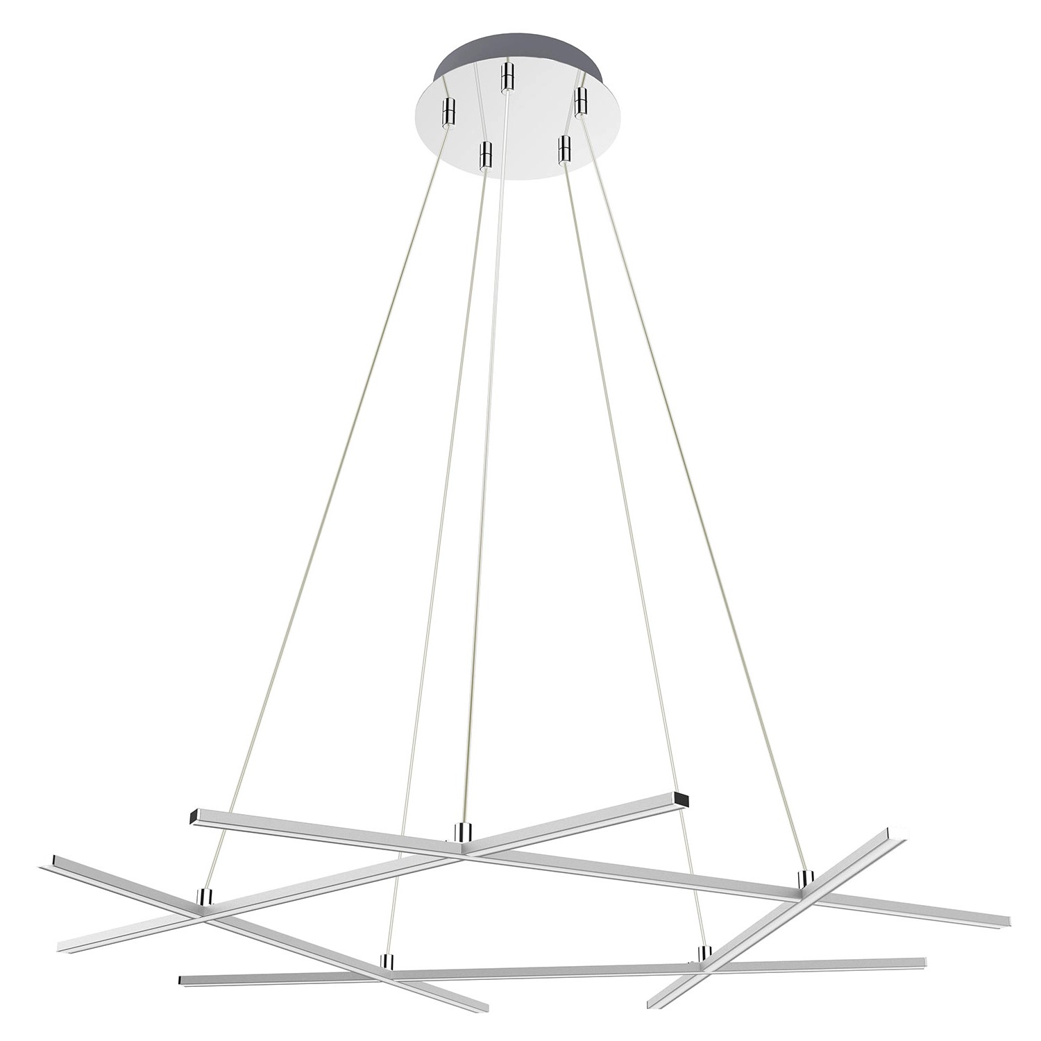 Candellux Lampa wisząca ANDROS 50W 4000K 4200lm srebrna