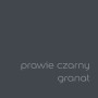 Próbka koloru farby ściennej t.b.t., ciemny, prawie czarny antracyt.