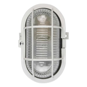 DPM Oprawa kanałowa 1xE27 40W IP44 plastikowa biała