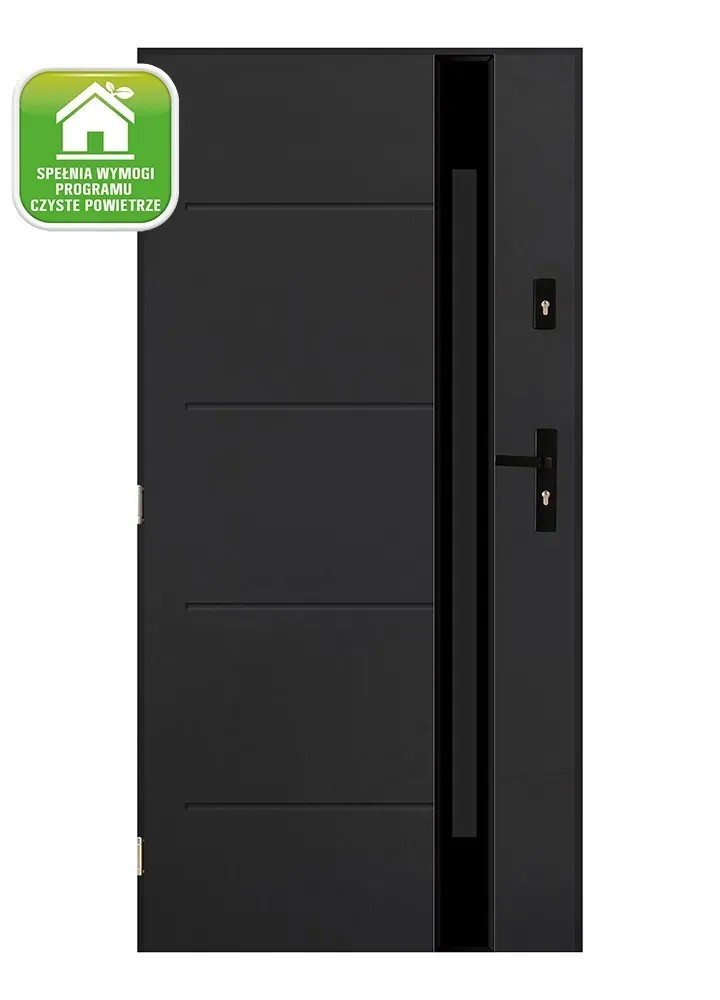 Pantor Drzwi zewnętrzne Portas antracyt 90L