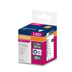 Żarówka LED GU10 Osram w pudełku, 5W, Cool White