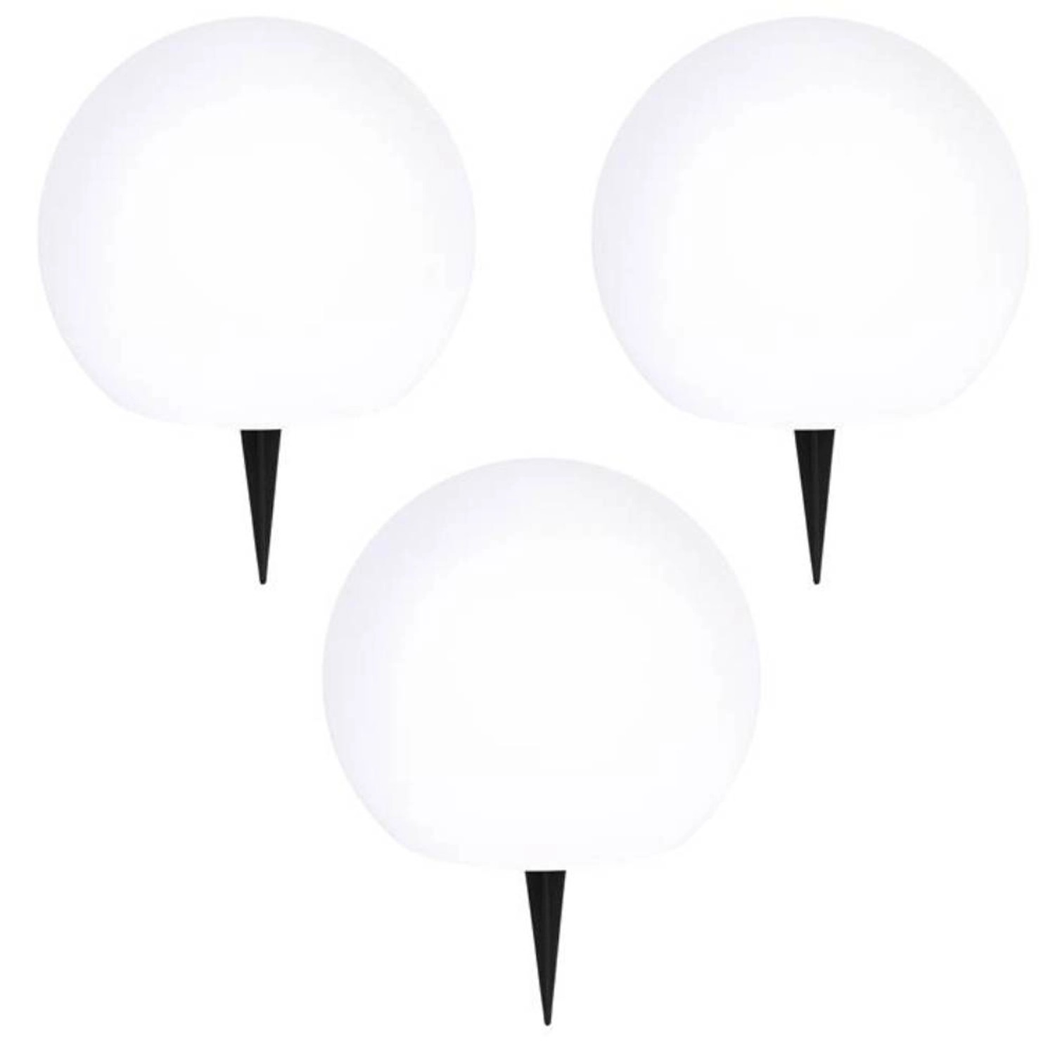 Zestaw 3 kul solarnych LUNAR o średnicach 20/25/30 cm