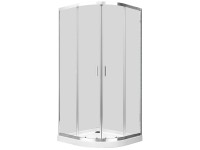 Liveno Kabina półokrągła Supra 90 chrom brodzik niski