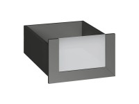 Szuflada grafit ze szklanym frontem 50 x 25 cm Garderoby/Szafy Modułowe