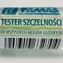 t.b.t. Tester szczelności do gazów, przezroczysty płyn w pojemniku.