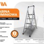 Skiva Slim Drabina aluminiowa 4-stopniowa jednostronna_2