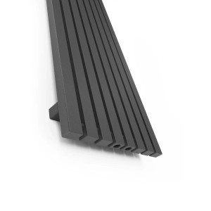 Terma Grzejnik dekoracyjny Nodi czarny 180 x 39 cm
