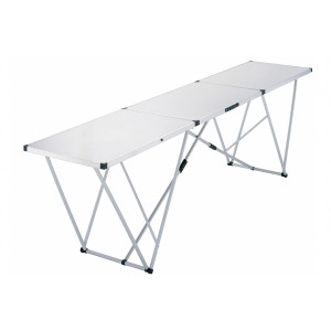 Stół wielofunkcyjny LUX z aluminiową ramą, idealny do tapetowania i innych prac.