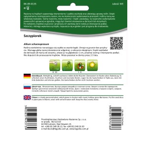 Nasiona szczypiorku (t.b.t.) na krążkach do uprawy w ogrodzie lub doniczce.